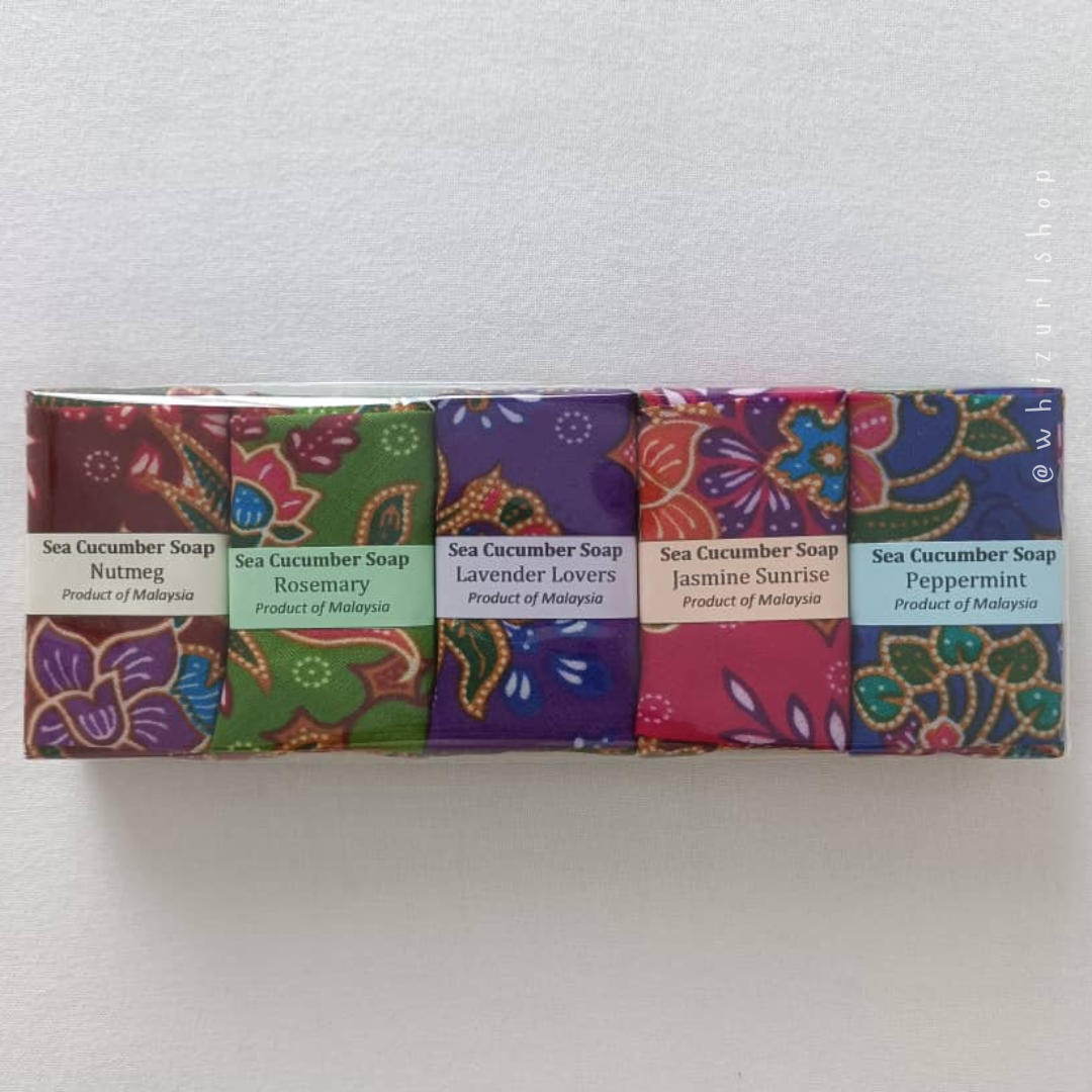 Healing Gamat Soap Set (5 pcs) | Handmade Sea Cucumber Soap for Smooth & Youthful Skin