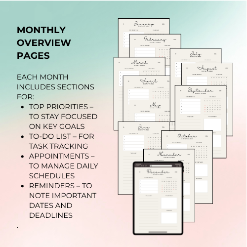 2026 Batik Monthly Planner | Minimalist Digital Calendar (PDF)